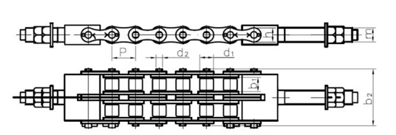 粮食机械用链条